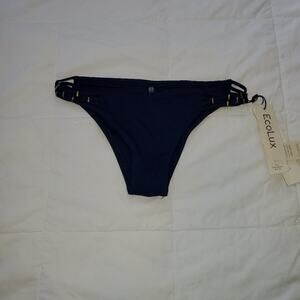 Vitamin A xs navy blue bikini bottoms new with tags